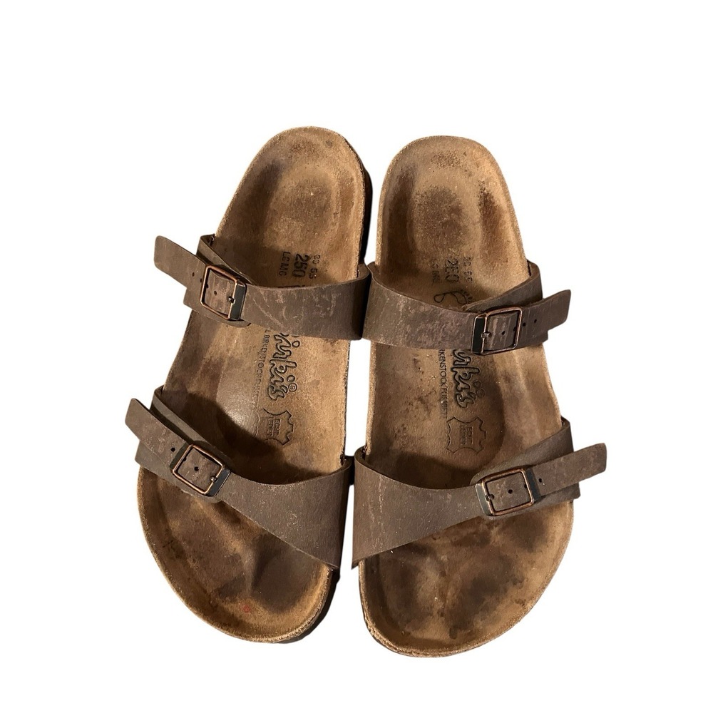 BIRKI's Birkenstock Belmont Sandal Slip On EU‎ 39 L 8 M 6 Birkibuc Stone